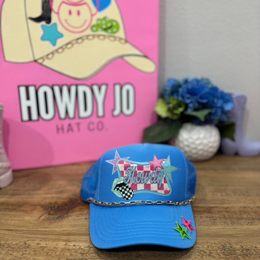 Howdy Rock Faux Patch Trucker Hat